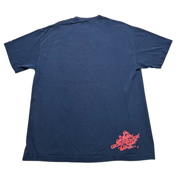 Vtg Quiksilver Faded Distress Shirt L -XL Surf Skate Grunge Vaporwave OP 90s Y2K - Picture 6 of 9